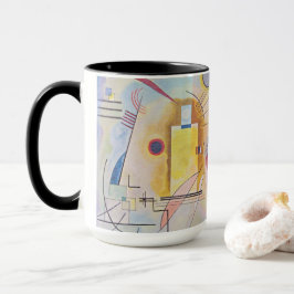 Caneca Mágica Abstrata Amarelo Vermelho Azul Kandi