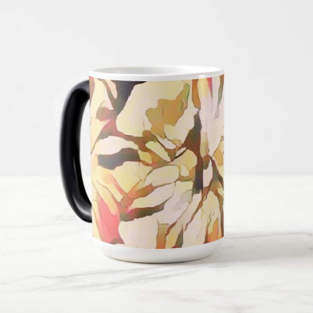 Caneca Mágica Abstrato Autumn Floral (Frente Esquerda)