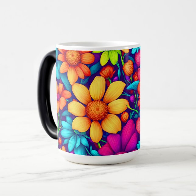 Caneca Mágica Abstrato Daisy Art nº 3 - (Frente Esquerda)