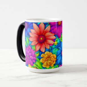 Caneca Mágica Abstrato Floral nº 5 -
