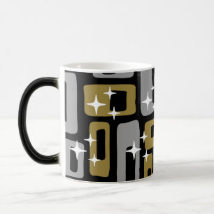 Caneca Mágica Abstrato Moderno do Meio século Retroativo