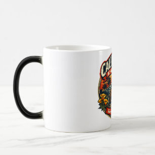 Caneca Mágica Admissão Vintage Califórnia Dia do Urso & Papoula