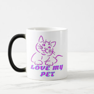 CANECA MÁGICA ADORA MEU GATO DE PINCO DE PINO
