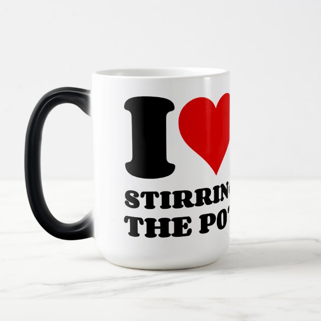 CANECA MÁGICA ADORO PISTAR O POTE. (Esquerda)