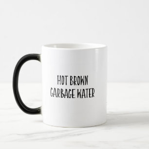 Caneca Mágica Água Quente De Lixo Marrom / Pombo De Chá