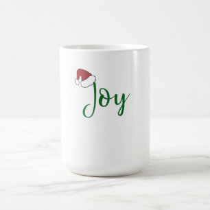Caneca Mágica Alegria em verde com Santa Hat