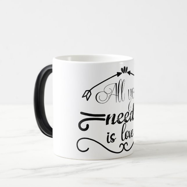 Caneca Mágica all you need is love (Frente Esquerda)