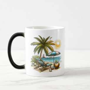 Caneca Mágica Amante de praia Morphing