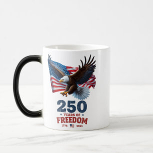 Caneca Mágica América 250 Anos de Liberdade Águia Careca Bandeir
