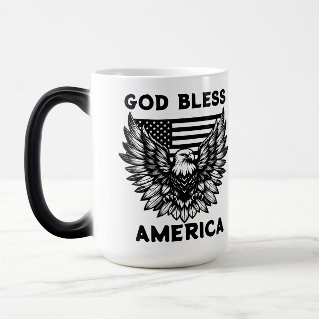 Caneca Mágica AMÉRICA deus abençoe (Esquerda)