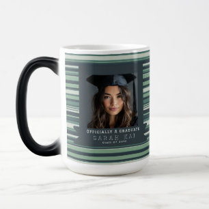 Caneca Mágica Amigo de Graduação com Padrão de Faixa Negrita