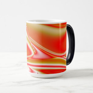 Caneca Mágica Amor e Abstrato 3D Rainbowart Dourado