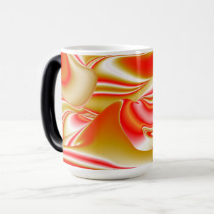 Caneca Mágica Amor e Abstrato 3D Rainbowart Dourado