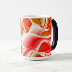 Caneca Mágica Amor e Abstrato 3D Rainbowart Dourado