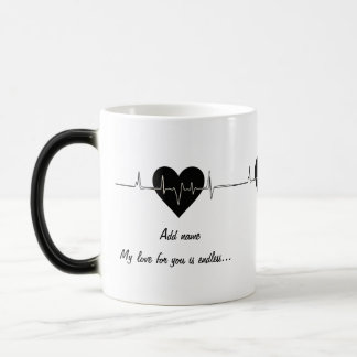 Caneca Mágica Amor Sem Fim: Mug Morphing Personalizável
