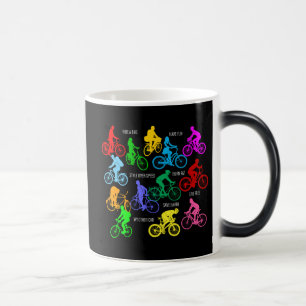 Caneca Mágica Ande uma bicicleta elegante e engraçada