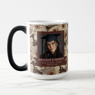 Caneca Mágica Anêmonas Clássicas Padrão de Flor Lembranças