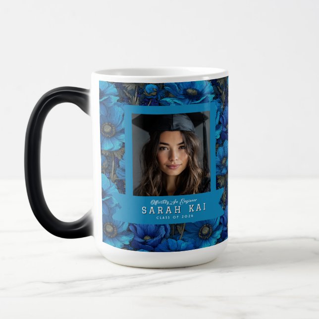 Caneca Mágica Anêmonas Clássicas Presente de Formatura para Espo (Esquerda)