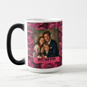 Caneca Mágica Anêmonas Rosa Presente do Pai