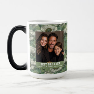 Caneca Mágica Anêmonas Verdes Aniversário Paternidade Botânica