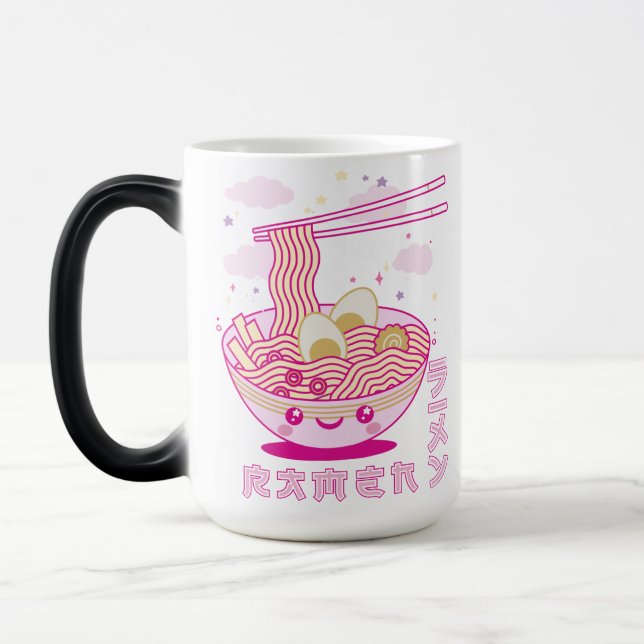 Caneca Mágica Animes e Noodles Ramen Ramen Cute Kawaii Ramen Gir (Esquerda)