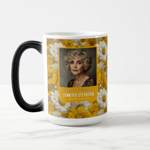 Caneca Mágica Aniversário de 50 anos inspirado em Margaridas Con