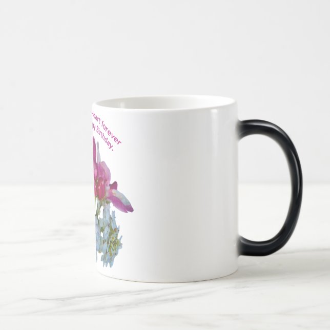 Caneca Mágica Aniversário deseja a Mugs para esposas ou parceiro (Direita)