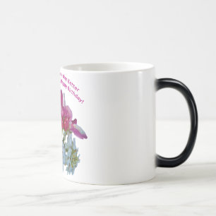Caneca Mágica Aniversário deseja que os Mugs sejam esposos ou pa