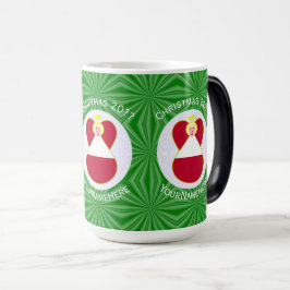 Caneca Mágica Anjo da Bandeira Austríaca Natal Personalizado