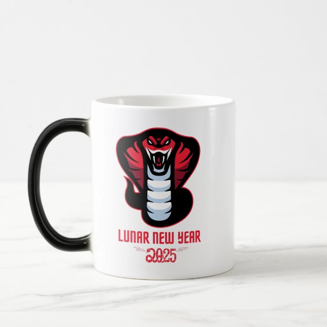 Caneca Mágica Ano Novo Lunar 2025 Ano Da Cobra (Esquerda)