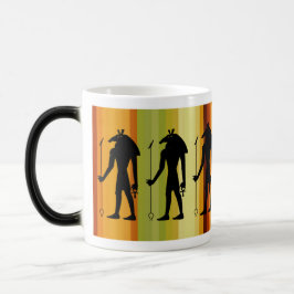 Caneca Mágica Anubis Egípcio God Silhouette