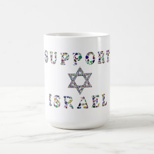 Caneca Mágica Apoiar Israel Diamond e Gemstone