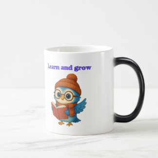 Caneca Mágica Aprenda e cresça - Coruja Fofa com Livro