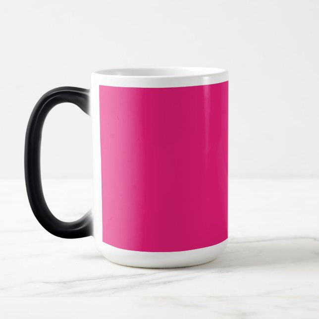 Caneca Mágica Aprimore seu Design com fundo rosa (Esquerda)