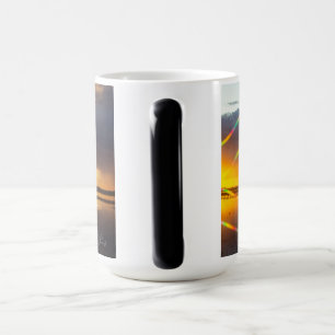 Caneca Mágica Aproveite Todos Os Cafés Morphing Sunset