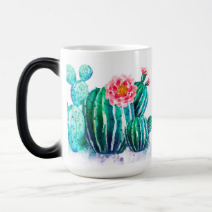Caneca Mágica aquarela Cactus