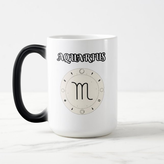 Caneca Mágica aquarius zodiac (Esquerda)