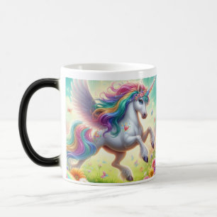 Caneca Mágica Arco-Íris Mágico Unicórnio/Café Mug