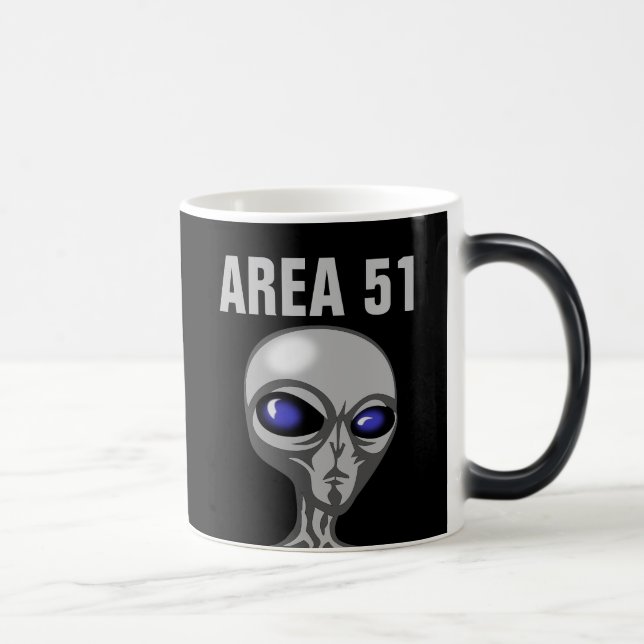 Caneca Mágica Área 51, Alienígena de café (Direita)