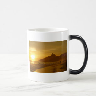 Caneca Mágica Areia tropical do amor da paz da água do oceano da
