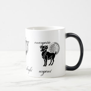 Caneca Mágica Aries personalizáveis traça o estilo grego Zodiac