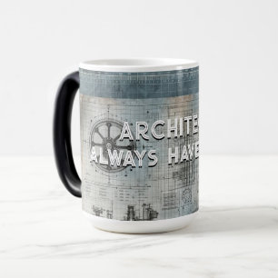 Caneca Mágica Arquitetos sempre têm um plano, presente para arqu