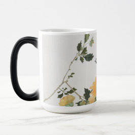 Caneca Mágica Arte de design de natureza de flor e abelha