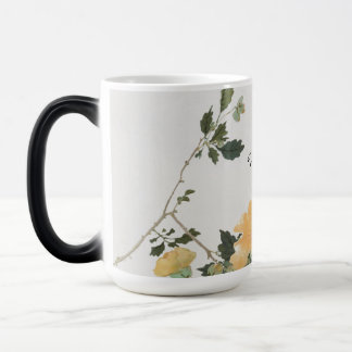 Caneca Mágica Arte de design de natureza de flor e abelha