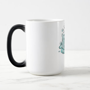 Caneca Mágica Arte de Ilustração de Cubo de Gelo Rachado