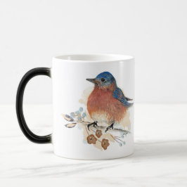 Caneca Mágica Arte de Lápis com Cor de Água do Bluebird