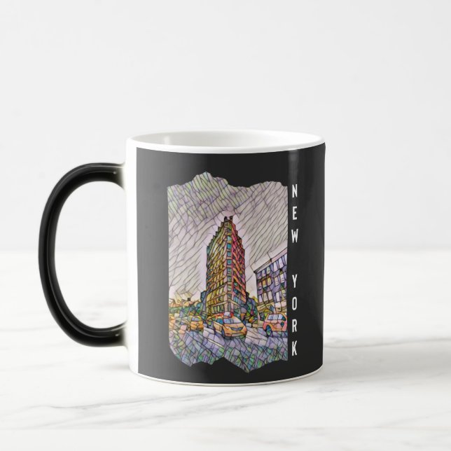 Caneca Mágica Arte Mosaica Nova Iorque (Esquerda)