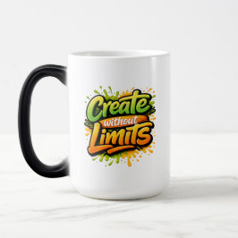 Caneca Mágica Arte Motivacional Crie Sem Limites
