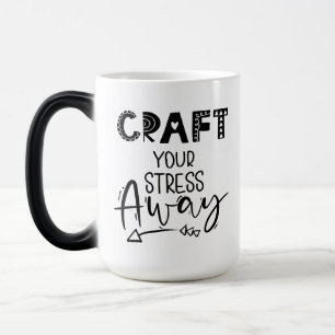 Caneca Mágica Artesanato Seu Estresse Longe