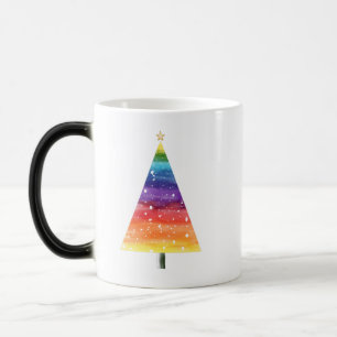 Caneca Mágica Árvore de natal arco-íris